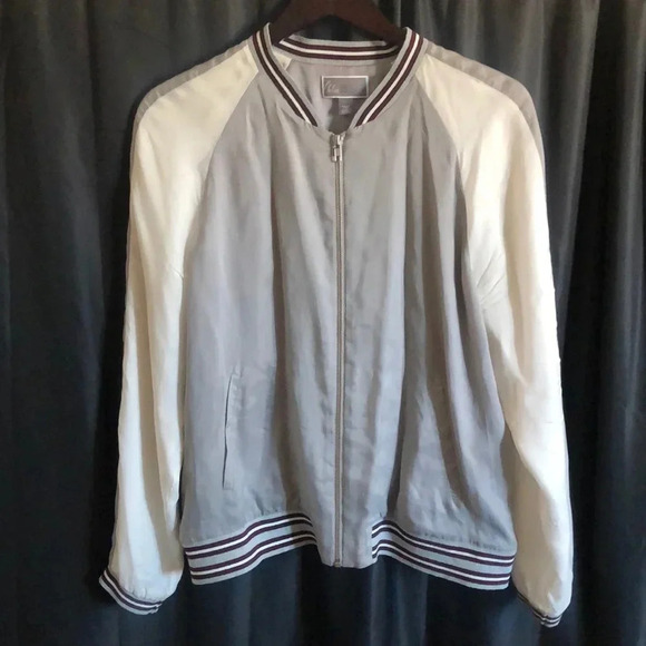 Chelsea28 Silk Bomber Jacket‎ - Picture 1 of 5